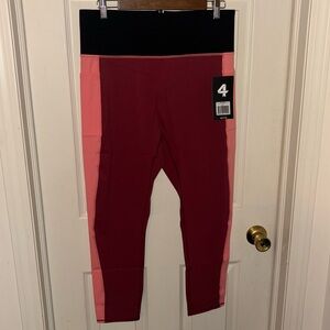 🆕 Fourlaps Pylo Legging Strawberry/Red Velvet/Black Women’s Large